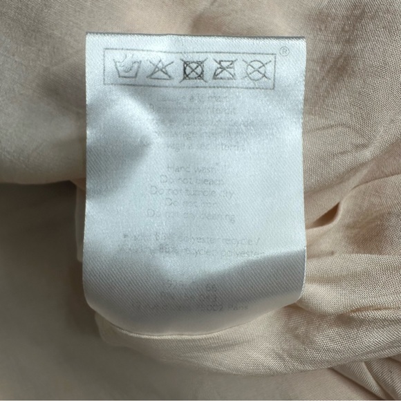 Sezane Mirta Blouse Swiss Dot Flirty Romantic Peachy/Pink Ruffle Blouse Size 36 - Picture 10 of 10